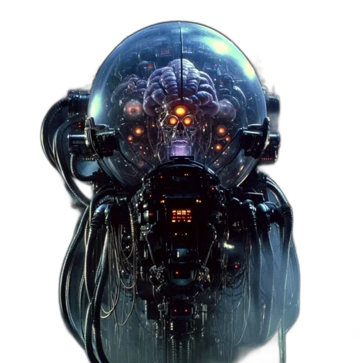 robot, mask, face, creature transparent PNG cut-out