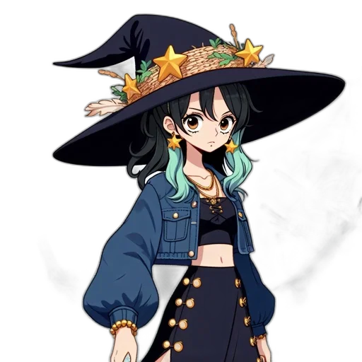hat, staff, dress, crown transparent PNG cut-out