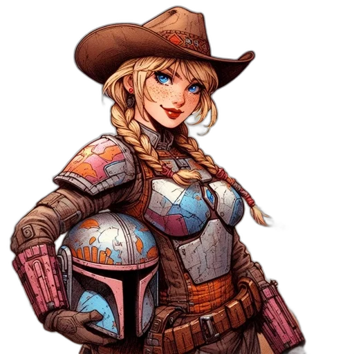 weapon, robot, hat, concept art transparent PNG cut-out