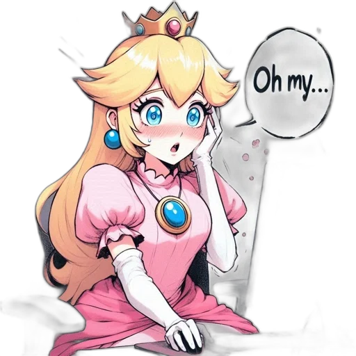 dress, crown, robot, staff transparent PNG cut-out