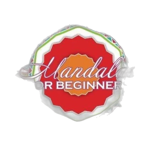 3d render, mandalas, beginners, written transparent PNG cut-out