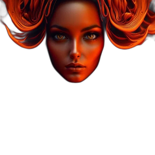hair, face, crown, mask transparent PNG cut-out