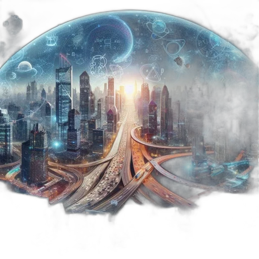 concept art, cyberpunk, fantasy art, 3d render transparent PNG cut-out