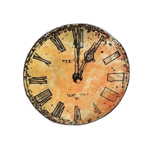 jewelry, photorealistic, vintage-style, clock transparent PNG cut-out