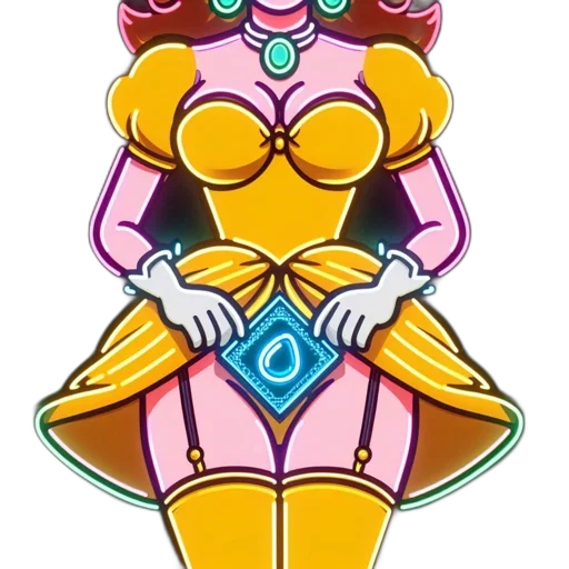 robot, dress, staff, jewelry transparent PNG cut-out