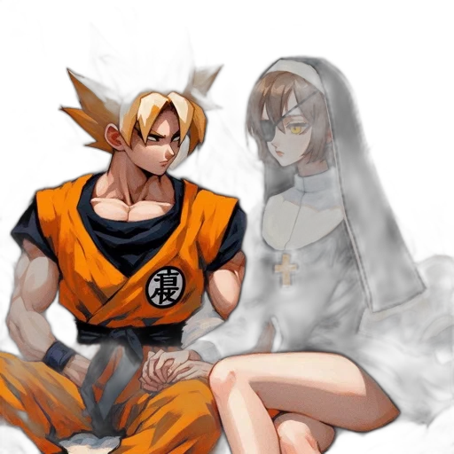 concept art, pixel art, anime, fantasy art transparent PNG cut-out