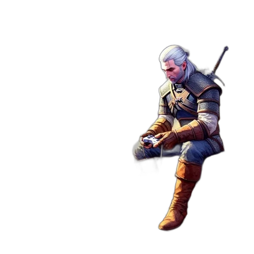 sword, weapon, staff, jacket transparent PNG cut-out