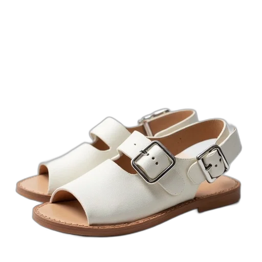 shoes, pair, white, canvas transparent PNG cut-out