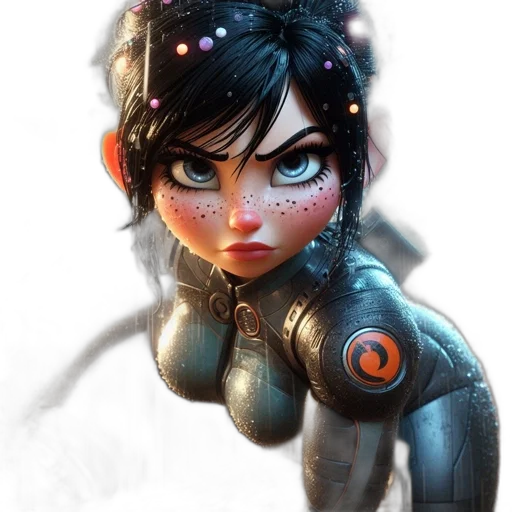 robot, face, weapon, staff transparent PNG cut-out