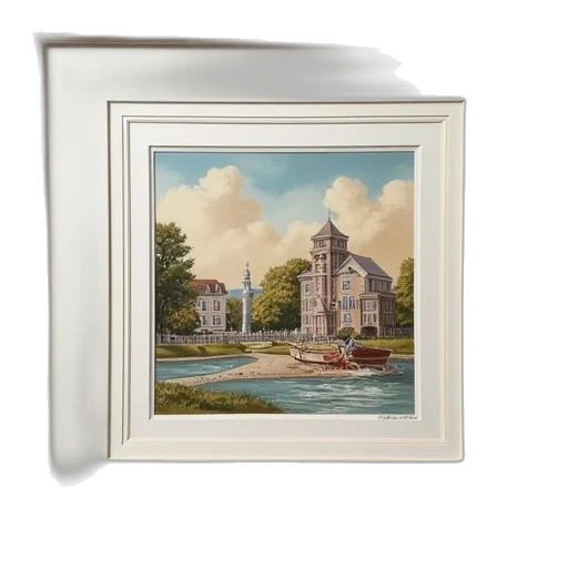 building, furniture, photorealistic, oil painting transparent PNG cut-out