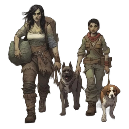 concept art, fantasy art, comic book art, pixel art transparent PNG cut-out