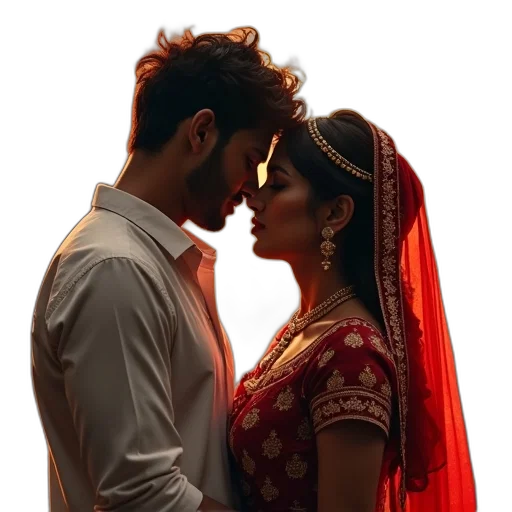 photorealistic, fire, sunset, radha transparent PNG cut-out