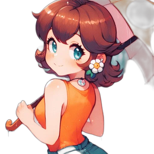 staff, flower, dress, weapon transparent PNG cut-out