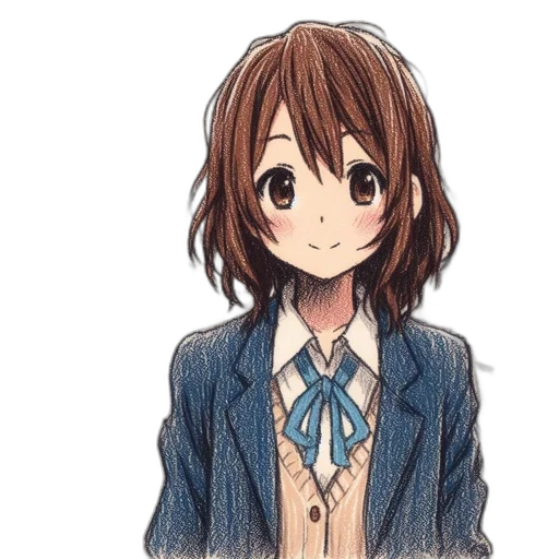 jacket, dress, staff, hair transparent PNG cut-out