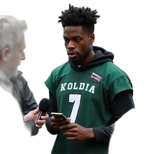 jacket, green, marvin, williams transparent PNG cut-out