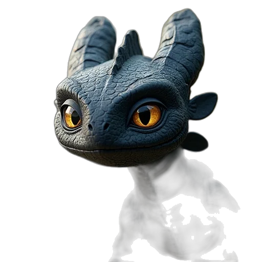 dragon, creature, mask, staff transparent PNG cut-out