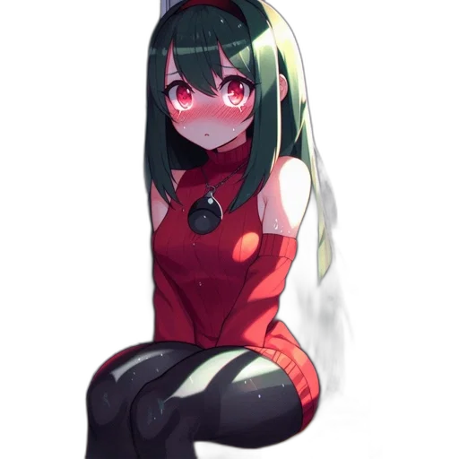 dress, robot, creature, staff transparent PNG cut-out