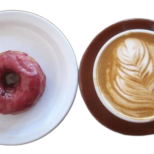 food, pink, glazed, donut transparent PNG cut-out