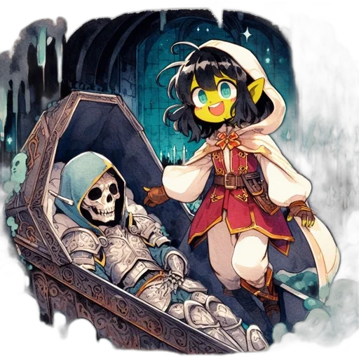 fantasy art, concept art, comic book art, pixel art transparent PNG cut-out