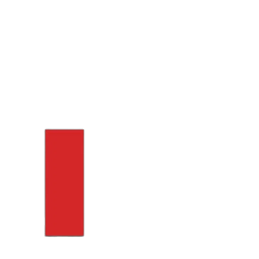 staff, pixel art, red, monochrome transparent PNG cut-out