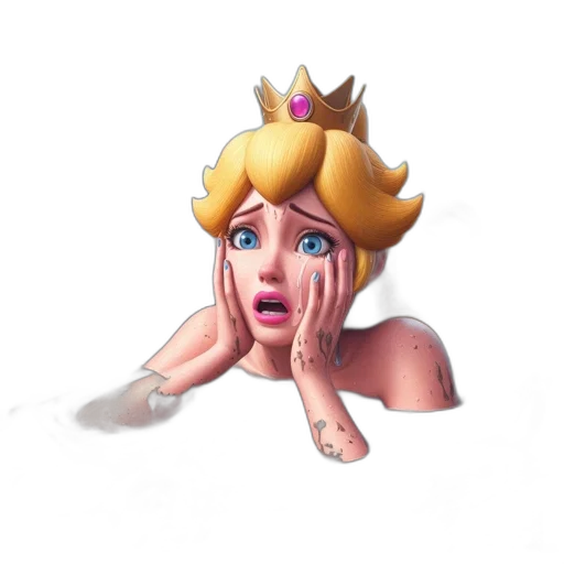 crown, face, concept art, pixel art transparent PNG cut-out
