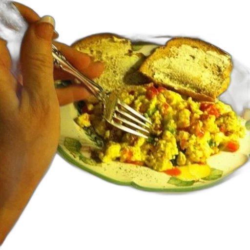 food, photorealistic, 3d render, person transparent PNG cut-out