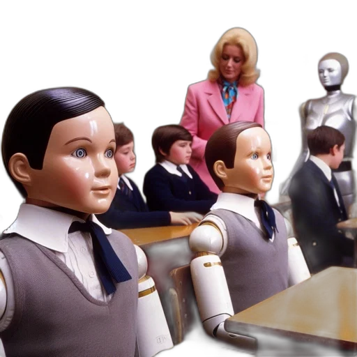 robot, classroom, humanoid, robots transparent PNG cut-out