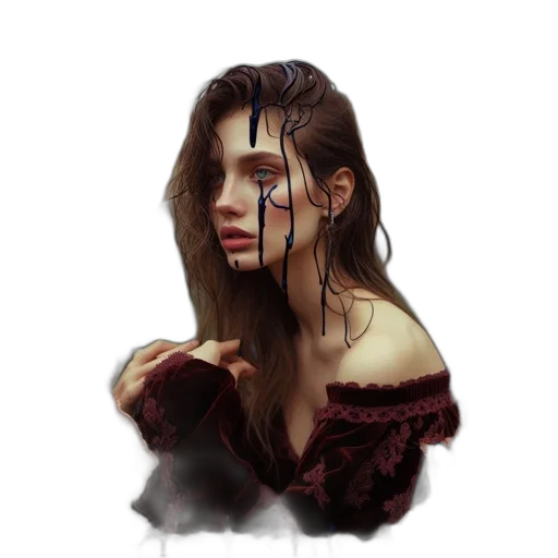 face, mask, dress, crown transparent PNG cut-out