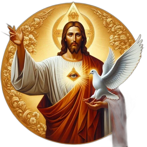 photorealistic, image, displays, jesus transparent PNG cut-out