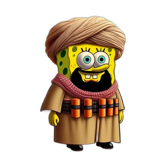 weapon, mask, hat, face transparent PNG cut-out