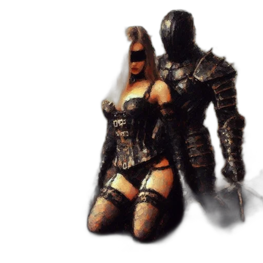 sword, dress, weapon, mask transparent PNG cut-out