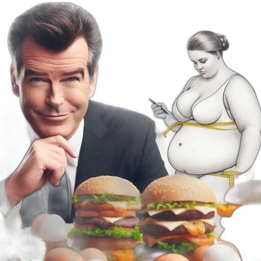 food, man, suit, enjoys transparent PNG cut-out