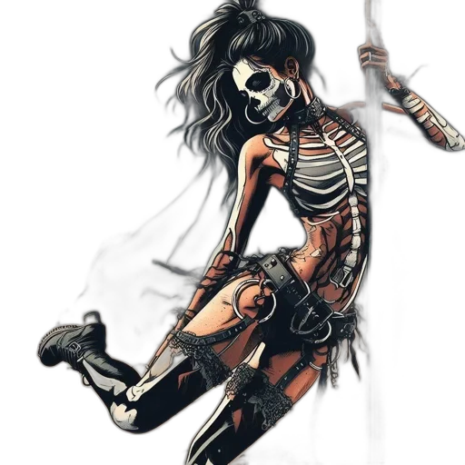 comic book art, concept art, fantasy art, cartoon transparent PNG cut-out