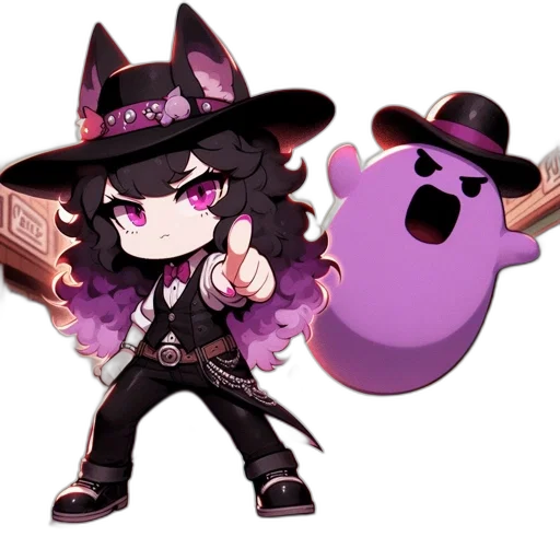 staff, weapon, hat, pixel art transparent PNG cut-out