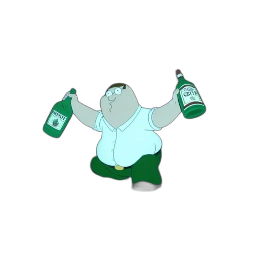 bottle, jacket, robot, creature transparent PNG cut-out