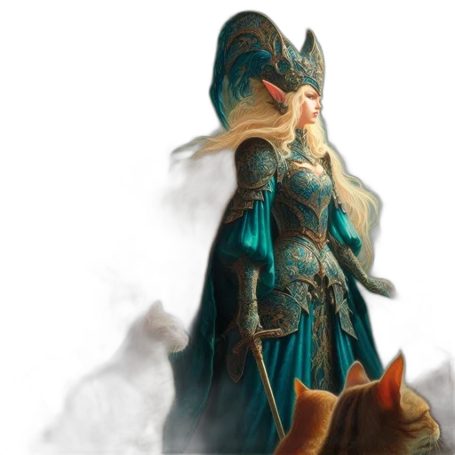 dragon, staff, mask, fantasy art transparent PNG cut-out