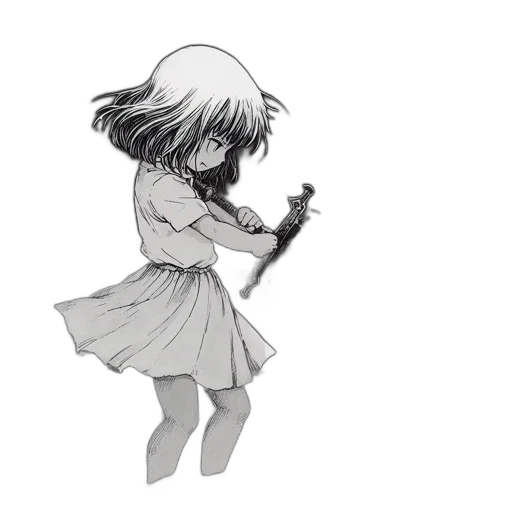 dress, weapon, flower, robot transparent PNG cut-out