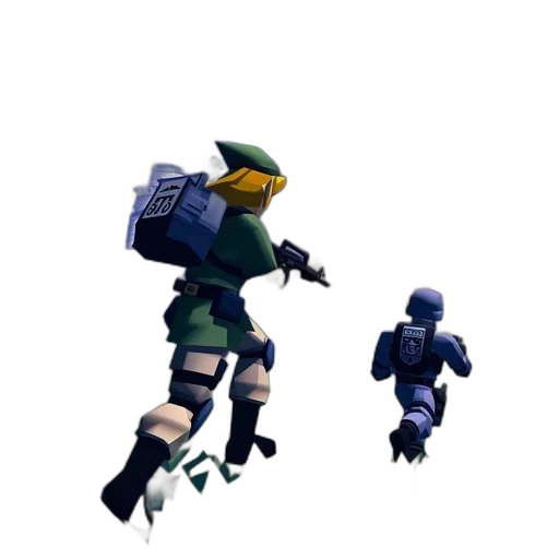 robot, weapon, concept art, pixel art transparent PNG cut-out