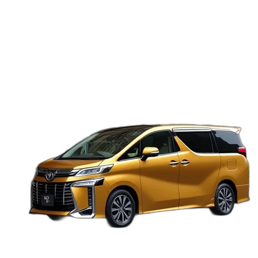 car, 3d render, gold, toyota transparent PNG cut-out