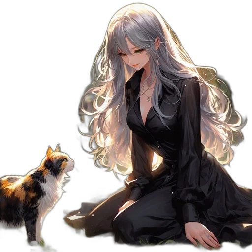 dress, animal, staff, creature transparent PNG cut-out