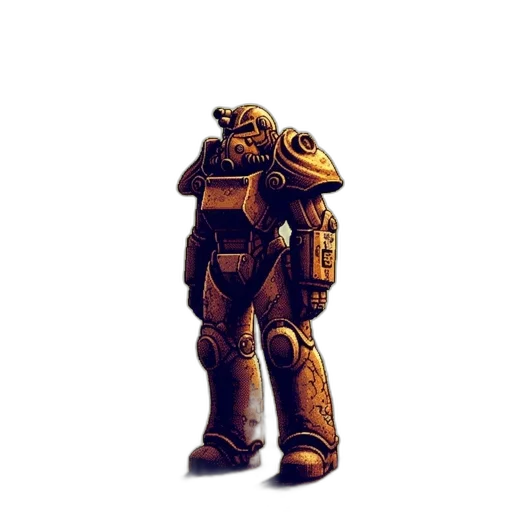 robot, weapon, jacket, staff transparent PNG cut-out