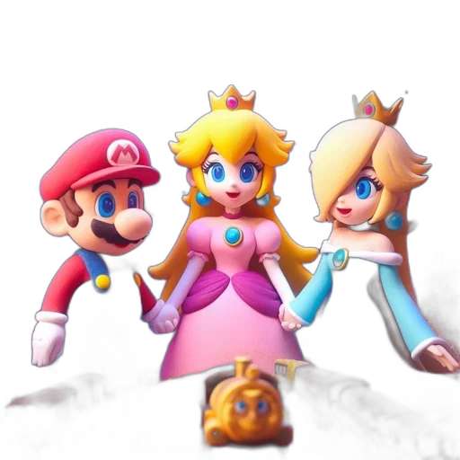 crown, staff, dress, 3d render transparent PNG cut-out