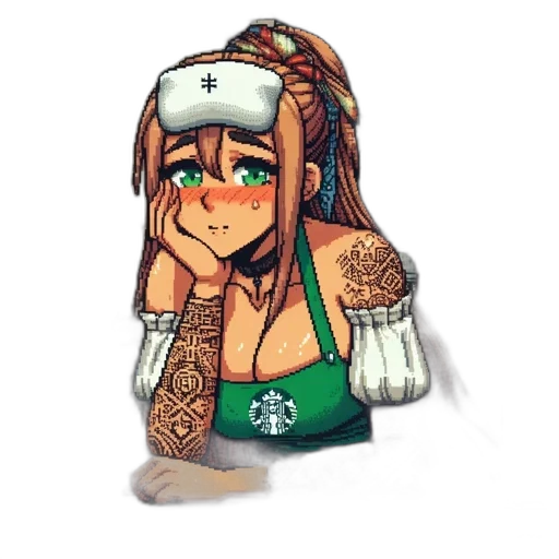 staff, jewelry, pixel art, concept art transparent PNG cut-out