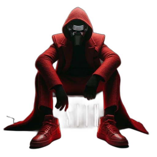 mask, robot, jacket, comic book art transparent PNG cut-out