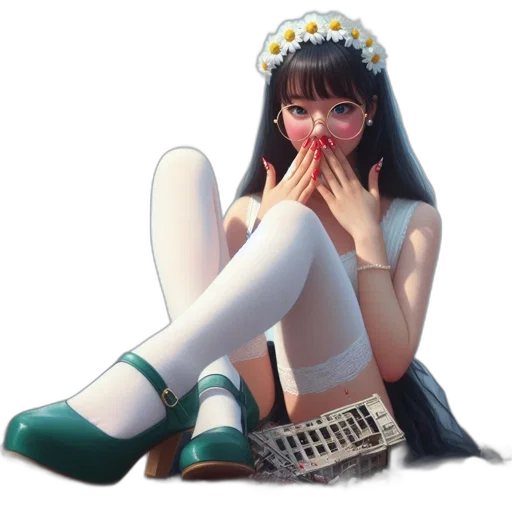 robot, shoes, dress, pixel art transparent PNG cut-out
