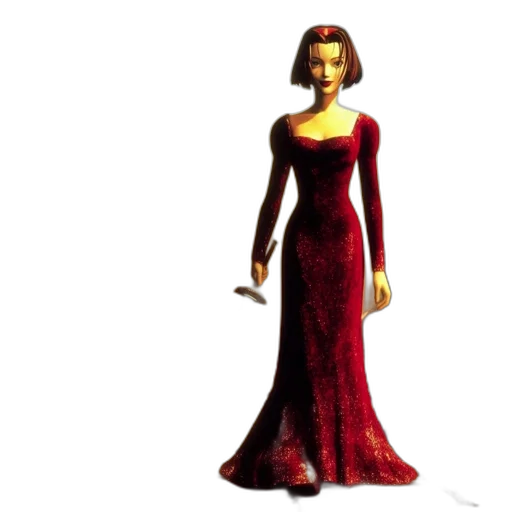 dress, jewelry, 3d render, concept art transparent PNG cut-out