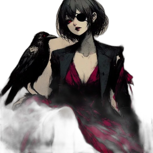 dress, jacket, mask, concept art transparent PNG cut-out