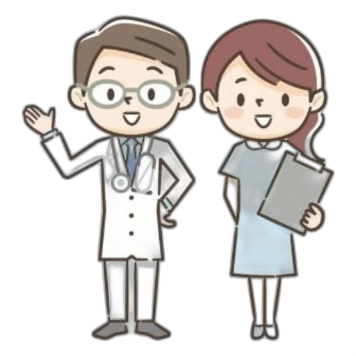 staff, cartoon, illustration, male transparent PNG cut-out
