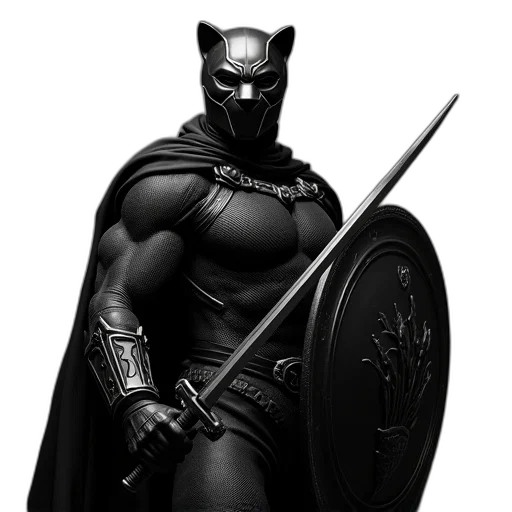 mask, sword, weapon, comic book art transparent PNG cut-out
