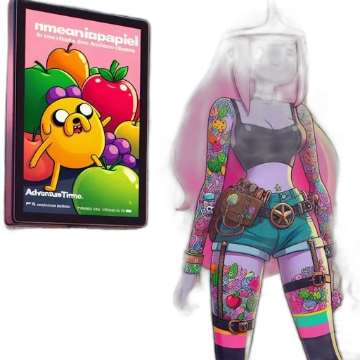 jacket, concept art, neon, colorful transparent PNG cut-out